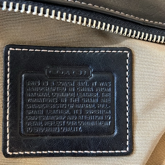 VINTAGE COACH HAMILTON LUXURY DESIGNER LEATHER SWING CROSSBODY BAG - Picture 6 of 8